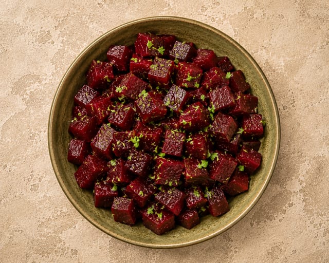 Steamed Beets.